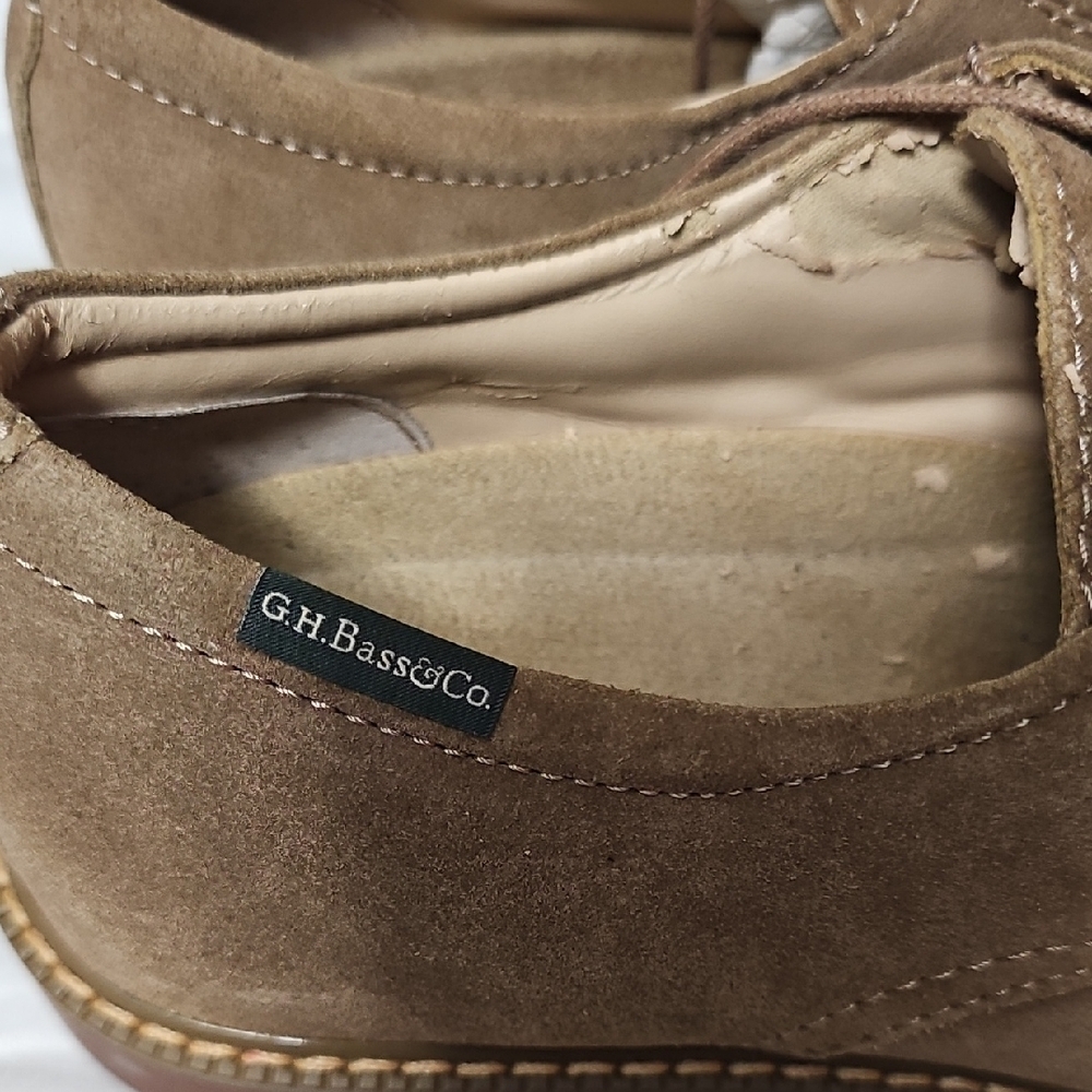 G.H. Bass & Co. Brown Suede Oxfords - Picture 2 of 7